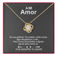 Collar de Oro Blanco - Con Rosa Real - A Mi Amor