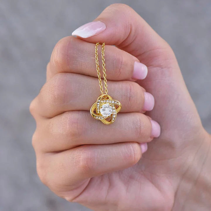 Collar de Oro Blanco - Con Rosa Real - A Mi Amor